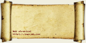 Neva Jazački vizit kartica